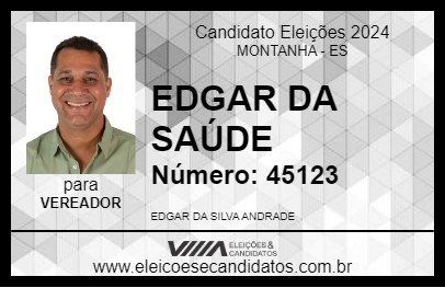 Candidato EDGAR DA SAÚDE 2024 - MONTANHA - Eleições