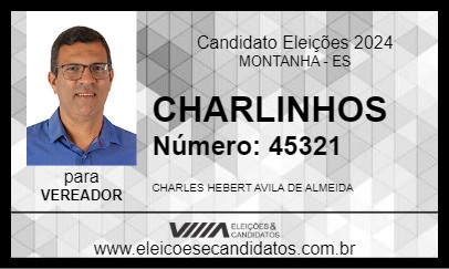 Candidato CHARLINHOS 2024 - MONTANHA - Eleições