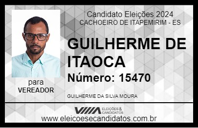 Candidato GUILHERME DE ITAOCA 2024 - CACHOEIRO DE ITAPEMIRIM - Eleições