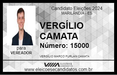 Candidato VERGÍLIO CAMATA 2024 - MARILÂNDIA - Eleições