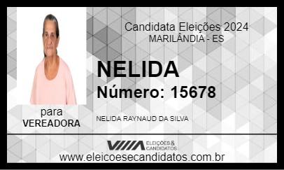 Candidato NELIDA 2024 - MARILÂNDIA - Eleições