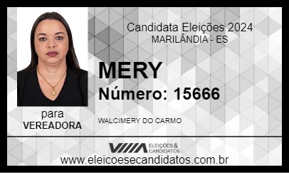 Candidato MERY 2024 - MARILÂNDIA - Eleições