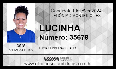 Candidato LUCINHA 2024 - JERÔNIMO MONTEIRO - Eleições