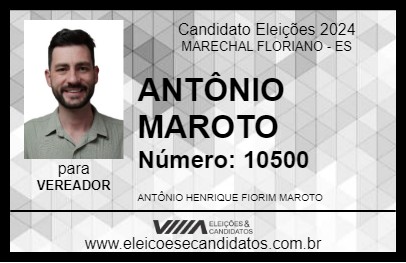 Candidato ANTÔNIO MAROTO 2024 - MARECHAL FLORIANO - Eleições