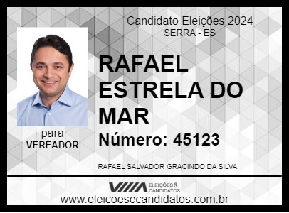 Candidato RAFAEL ESTRELA DO MAR 2024 - SERRA - Eleições