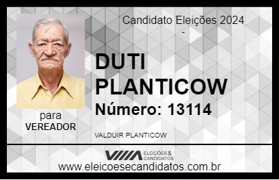 Candidato DUTI 2024 - PANCAS - Eleições