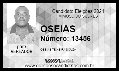 Candidato OSEIAS 2024 - MIMOSO DO SUL - Eleições