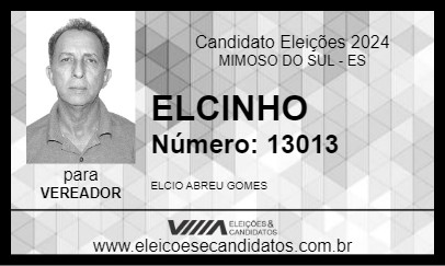 Candidato ELCINHO 2024 - MIMOSO DO SUL - Eleições