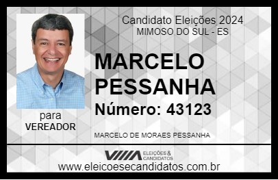 Candidato MARCELO PESSANHA 2024 - MIMOSO DO SUL - Eleições