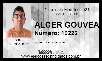 Candidato ALCER GOUVEA 2024 - CASTELO - Eleições