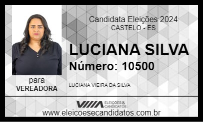 Candidato LUCIANA SILVA 2024 - CASTELO - Eleições