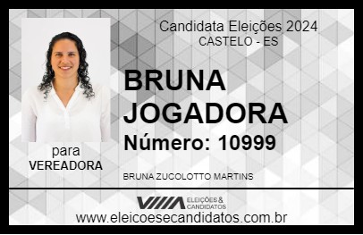 Candidato BRUNA JOGADORA 2024 - CASTELO - Eleições