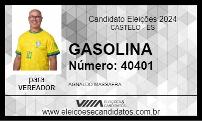 Candidato GASOLINA 2024 - CASTELO - Eleições