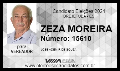 Candidato ZEZA MOREIRA 2024 - BREJETUBA - Eleições