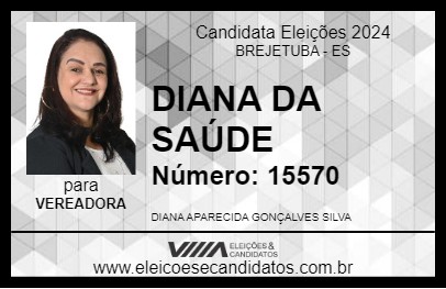 Candidato DIANA DA SAÚDE 2024 - BREJETUBA - Eleições