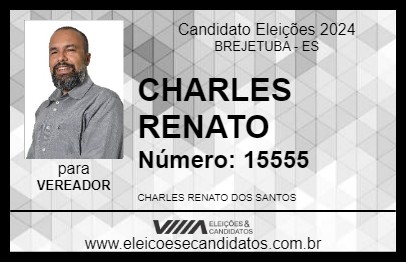 Candidato CHARLES RENATO 2024 - BREJETUBA - Eleições