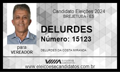 Candidato DELURDES 2024 - BREJETUBA - Eleições