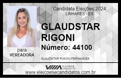 Candidato GLAUDSTAR RIGONI 2024 - LINHARES - Eleições