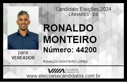 Candidato RONALDO MONTEIRO 2024 - LINHARES - Eleições