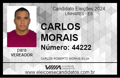 Candidato CARLOS MORAIS 2024 - LINHARES - Eleições