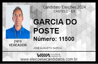 Candidato GARCIA DO POSTE 2024 - CASTELO - Eleições