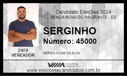 Candidato SERGINHO  2024 - VENDA NOVA DO IMIGRANTE - Eleições