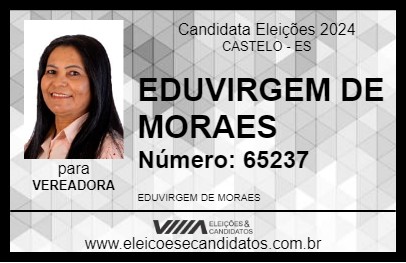 Candidato EDUVIRGEM DE MORAES 2024 - CASTELO - Eleições