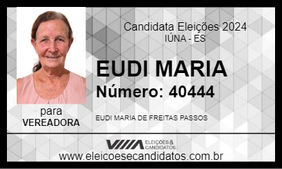 Candidato EUDI MARIA 2024 - IÚNA - Eleições