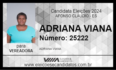 Candidato ADRIANA VIANA 2024 - AFONSO CLÁUDIO - Eleições