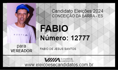 Candidato FABIO 2024 - CONCEIÇÃO DA BARRA - Eleições