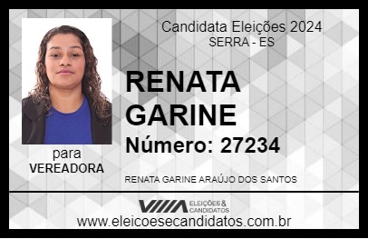 Candidato RENATA GARINE 2024 - SERRA - Eleições