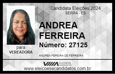 Candidato ANDREA FERREIRA 2024 - SERRA - Eleições