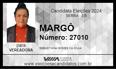 Candidato MARGÔ 2024 - SERRA - Eleições