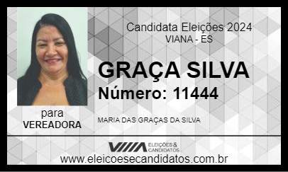 Candidato GRAÇA SILVA 2024 - VIANA - Eleições