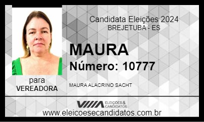 Candidato MAURA 2024 - BREJETUBA - Eleições