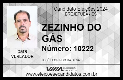 Candidato ZEZINHO DO GÁS 2024 - BREJETUBA - Eleições