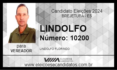 Candidato LINDOLFO 2024 - BREJETUBA - Eleições