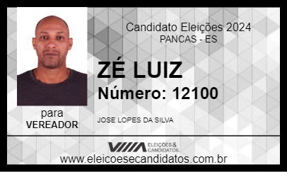 Candidato ZÉ LUIZ 2024 - PANCAS - Eleições