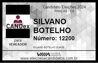 Candidato SILVANO BOTELHO 2024 - PANCAS - Eleições