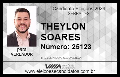 Candidato THEYLON SOARES 2024 - SERRA - Eleições