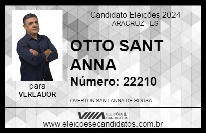 Candidato OTTO SANT ANNA 2024 - ARACRUZ - Eleições