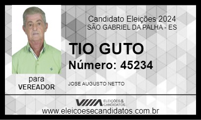 Candidato TIO GUTO 2024 - SÃO GABRIEL DA PALHA - Eleições