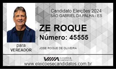 Candidato ZE ROQUE 2024 - SÃO GABRIEL DA PALHA - Eleições