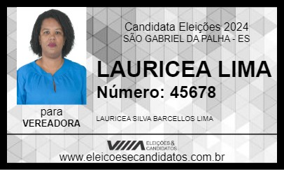 Candidato LAURICEA LIMA 2024 - SÃO GABRIEL DA PALHA - Eleições