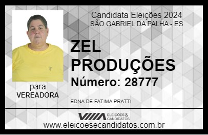 Candidato ZEL PRODUÇÕES 2024 - SÃO GABRIEL DA PALHA - Eleições