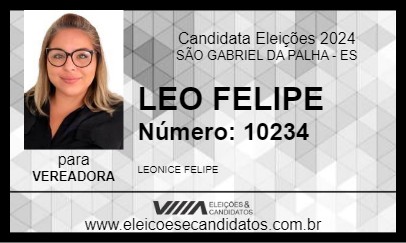 Candidato LEO FELIPE 2024 - SÃO GABRIEL DA PALHA - Eleições