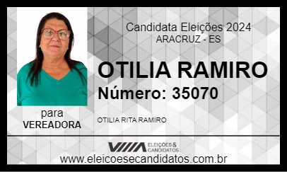 Candidato OTILIA RAMIRO 2024 - ARACRUZ - Eleições