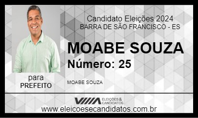 Candidato MOABE SOUZA 2024 - BARRA DE SÃO FRANCISCO - Eleições