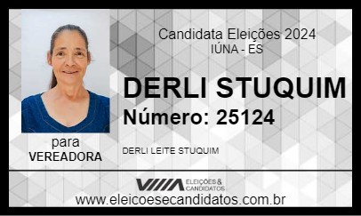 Candidato DERLI STUQUIM 2024 - IÚNA - Eleições