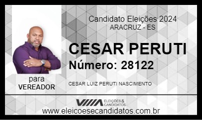 Candidato CESAR PERUTI 2024 - ARACRUZ - Eleições